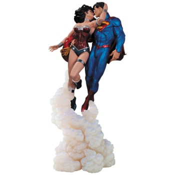 DC Comics Statue Superman and Wonder Woman The Kiss 36 cm
